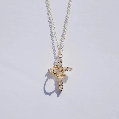 Cross & Crown Necklace